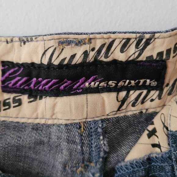 Y2K Made in Italy Pleated Miss Sixty Low Rise Jeans-Size 28* READ CAPTION - Picture 8 of 12